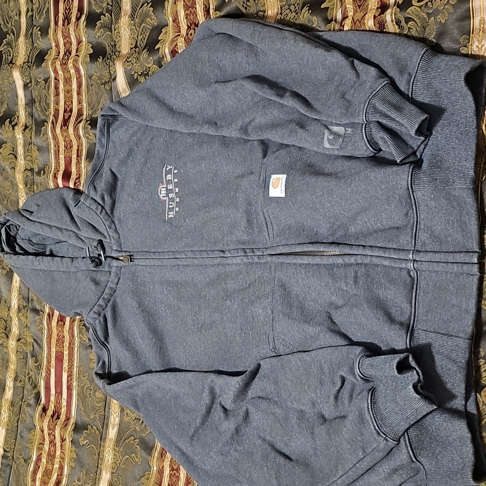 Carhartt Rain Defender Dark Gray Full-Zip Hoodie